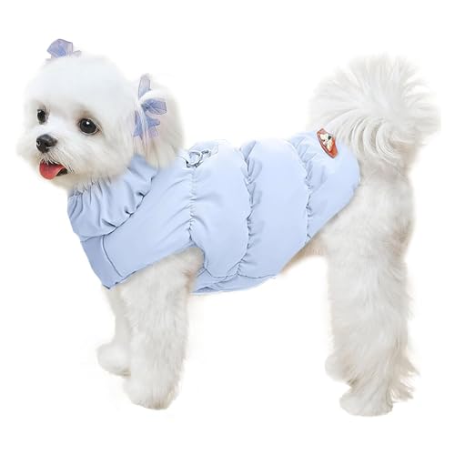 Warme Winter-Hundejacke Für Kleine Und Mittelgroße Hunde, Katzen, Mäntel Für Kaltes Wetter Mit Geschirr, Gepolsterte Hunde-Fleeceweste, wasserdichte, Winddichte Hunde-Schneejacke,D,XL von YPDOPORA