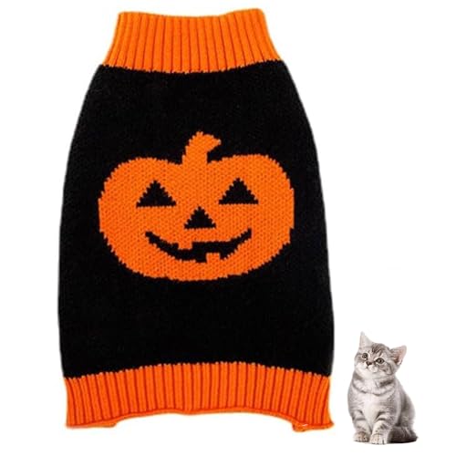 YPDOPORA Halloween-Kostüme Für Hunde – Halloween-Kostüme Für Hunde, Klassischer Pullover Für Hunde, Warmer, Weicher Mantel Für Kleine Und Mittelgroße Hunde,A,XL von YPDOPORA