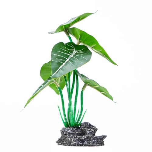 YPREWY Aquarien Landschaft Lotus-Figur Harze Aquarien Dekorationen Kunst Terrarium Lebensraum Ornamente Foto Requisiten von YPREWY