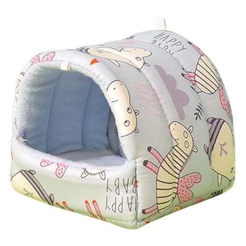 YPREWY Hamster Print Hamster Bett Schlafbett Hängebett Mat Käfig Zubehör Warm Anti-Kratzer Tunnel Bett für Frettchen Eichhörnchen von YPREWY