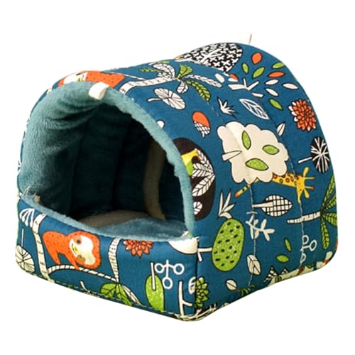 YPREWY Hamster Print Hamster Bett Schlafbett Hängebett Mat Käfig Zubehör Warm Anti-Kratzer Tunnel Bett für Frettchen Eichhörnchen von YPREWY