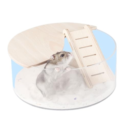 YPREWY Pet SandBath Box Small Pet Clear Acrylic Sand Bathroom Sand for Hamster Pet Cage Corner Toilet for Squirrels von YPREWY