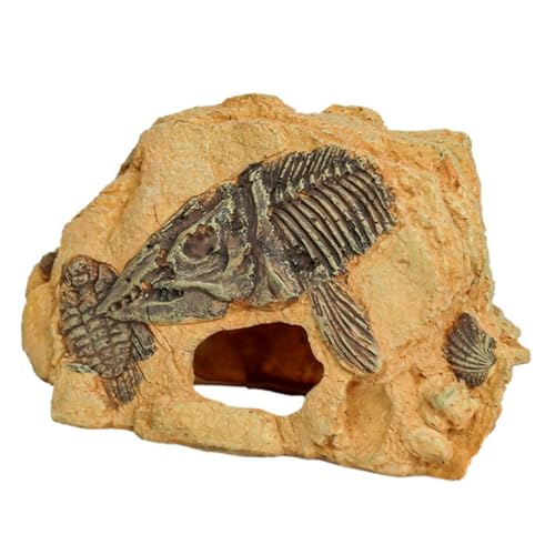 YPREWY Terrarien Basking Platform Fishtank Landschaftsdekoration Ornament Reptilien Höhle für Fische und Garnelen von YPREWY