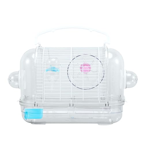 YPREWY Vogelkäfig für Hamster, transparent, gute Belüftung, abnehmbares Design, einfach zu bedienen für Rennmäuse und kleine Ratten von YPREWY