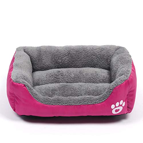 YQHWLKJ Großes Haustier Katze Hundebett 8Colors Warm Cosy Dog House Weiches Fleece Nest Hundekörbe Hausmatte Herbst Winter Wasserdichter Zwinger von YQHWLKJ