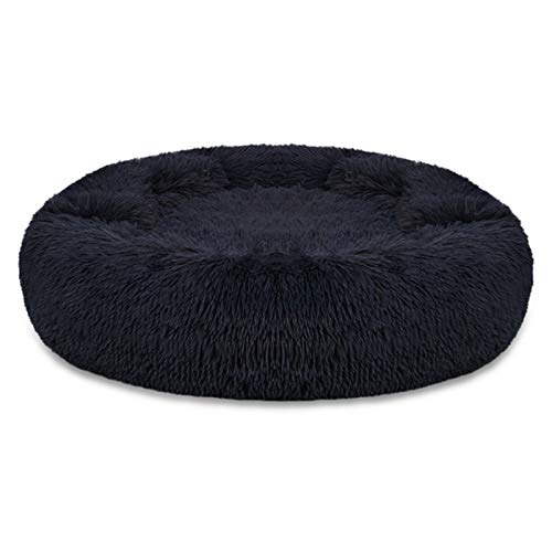 YQHWLKJ Haustier Hundebett Super Soft Kennel Runde Flauschige Katzenhaus Warm Bequemes Schlafkissen Matte Sofa Waschbar Welpe Plüsch von YQHWLKJ