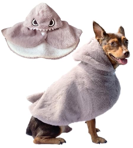 YQYS Halloween-Kostüm für Hunde und Katzen, warmer Plüsch-Poncho für kleine Hunde, Kätzchen, Halloween-Outfit, Kostüme für Teetasse, Hund, Welpen, Kleidung für Chihuahua, Yorkie, Malteser, von YQYS