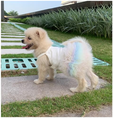 YQYS Haustier-Westenkleid, Tutu-Kleid für Welpen, Teetasse, Sommerkleid, Sommerkleider für kleine Hunde und Katzen, Welpenkleidung für Hunde, Mädchen, Hundekleid für Chihuahua, Yorkie, Zwergspitz, von YQYS