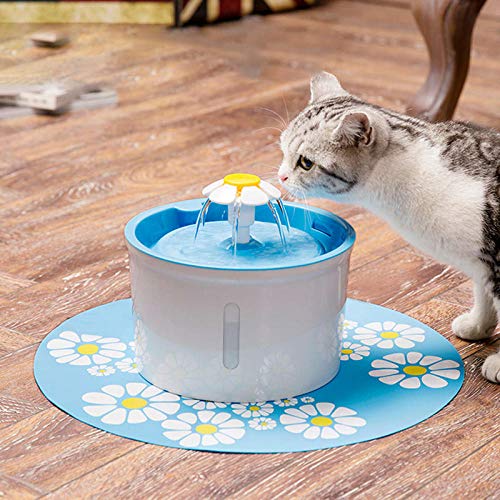 YQZS Haustier Wasserspender Katze Hund Wasserbecken automatische Zirkulation Feeder Brunnen Trinker-Blau (ohne Pad) von YQZS