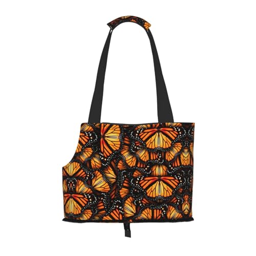 Heaps of Orange Monarch Butterflies print Puppy Carrier Dog Walking Bags Pets Dogs Carrier Bags for small Dogs and Cat and Rabbit von YQxwJL