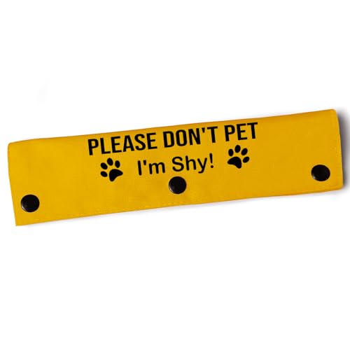 YROVWENQ Please Don't Pet I'm Shy Sleeve – Gelbe lustige Hundeleine für Hunde, Geburtstagsgeschenk von YROVWENQ