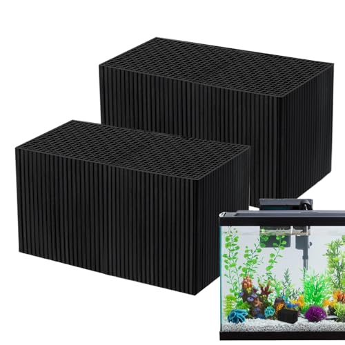 YRTUOP Aquarium-Wasserreiniger-Würfel, Aktivkohlewürfel Wassertrog-Reinigungswürfel Tankfilter Aquarium Wasserreiniger Für Öko-Aquarien, Salzwasser, Teiche, Lagertanks von YRTUOP