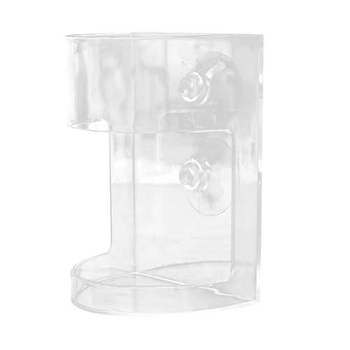 YRTUOP Fish Tank Food Feeder, Transparente -Futternapf, Futterbedarf, Saugnapf-Design, Anti-Floating, Aquarium-Zubehör für Zuhause und Innenbereich YRTUOP Fish Tank Food Feeder, Transparente -Futternapf, Futterbedarf, Saugnapf-Design, Anti-Floating, Aquarium-Zubehör für Zuhause und Innenbereich von YRTUOP