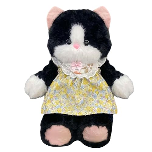 YRTUOP Katze Plüschtier, Wenn Sie Die Katzenpuppe Auf Und Ab Halten Und Leicht Schütteln, Werden Sie Feststellen, DASS Die Katze „läuft“ Katze Plushie Puppen Niedliche Katze Kuscheltier, 35cm von YRTUOP