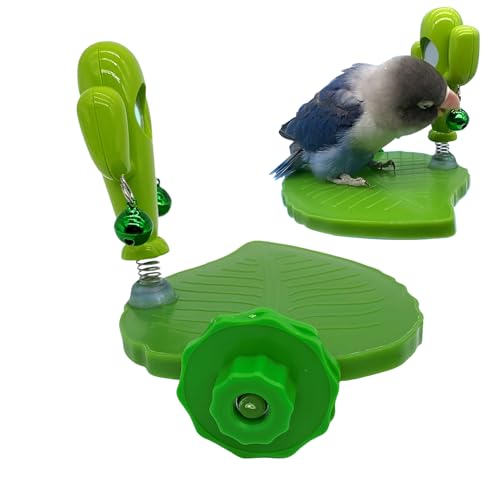 YRTUOP Vogelsitzstange - Papageienständer Aktivitätszone - Knobelspielzeug Zur Beschäftigung, Interaktives Bewegungsspiel, Blattförmiges Design, Kaktusoptik Für Nymphensittiche, Unzertrennliche, YRTUOP Vogelsitzstange - Papageienständer Aktivitätszone - Knobelspielzeug Zur Beschäftigung, Interaktives Bewegungsspiel, Blattförmiges Design, Kaktusoptik Für Nymphensittiche, Unzertrennliche, von YRTUOP