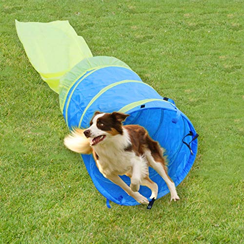 YST Hunde-Agility-Tunnel-Hundetunnel-Spieltunnel-extra-fest-Krabbeltunnel - Welpen-Kinder 500 x 58 cm von YST