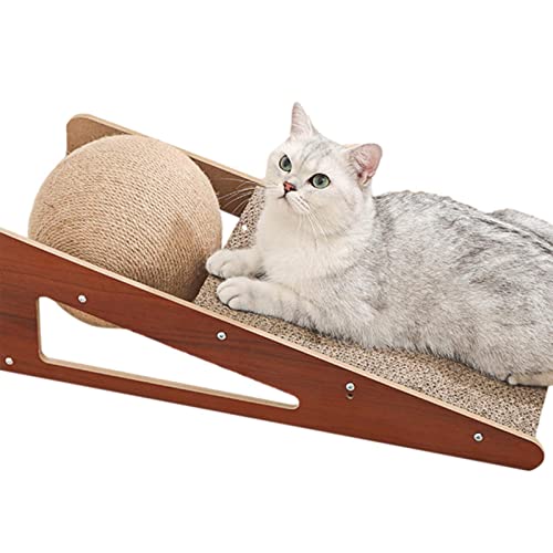 2 Katze Scratching Pads - Scrapball für Katzen und Kätzchen | Natürlicher Sisal Katze Kratzer Kugel, Katze Scratcher Karton für kleine mittelgroße Katze Oberflächen von YTGER