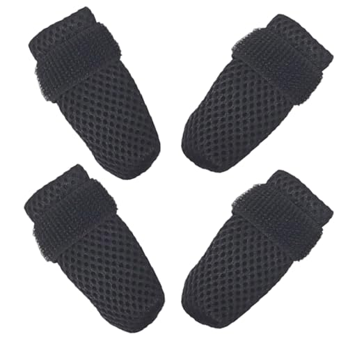 Katzenstiefel, Pfotenabdeckungen, Verstellbare Mesh-Katzenstiefel, Verstellbare Mesh-Katzenfußabdeckungen, Kratzfeste Katzenkrallenschutz 4X für die Katzenkrallenpflege von YTGOCN