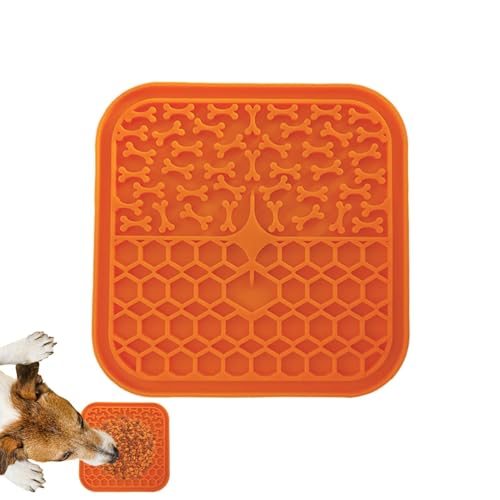 Leckpads für Hunde, Leckmatte für Haustiere | Pet Slow Feeder Leckkissen,Leckmatte für Hunde und Katzen, Silikon-Leckmatte für Haustiere zum Stressabbau und zur Reduzierung von Langeweile von YTGOCN