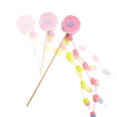 YTGOCN Katzenstab Spielzeug - Lollipop Kätzchen Bewegungsspielzeug,Angel Mit Klingel Zur Beschäftigung Gegen Langeweile Für Drinnen Draußen Haus Wohnung Katze YTGOCN Katzenstab Spielzeug - Lollipop Kätzchen Bewegungsspielzeug,Angel Mit Klingel Zur Beschäftigung Gegen Langeweile Für Drinnen Draußen Haus Wohnung Katze von YTGOCN