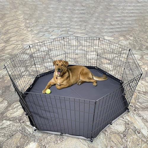 YUANGANG Hunde-Laufgitter-Schale, passend für 8 Paneele, 24 breite Spielzaun, entworfen für Kunststoff-Metall-Haustiergehege von YUANGANG