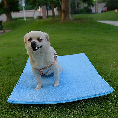 YUANST Hunde-Kühlmatte, Sommer-Haustierbett, hält Haustiere kühl, maschinenwaschbar, Haustier-Kühlkissen für Betten, Zwinger, Sofas, Betten, Böden, Autositze (XL-106,7 x 71,1 cm) von YUANST