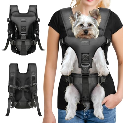 Haustier-Rucksack für Hunde, Größe M, Schwarz von YUDODO