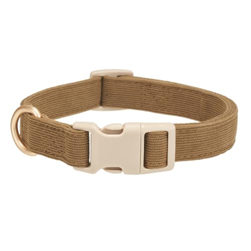 YUDOTE Hundehalsband aus weichem Cord mit Kunststoffclip, bequem und verstellbar, für große Hunde, den täglichen Gebrauch, Braun YUDOTE Hundehalsband aus weichem Cord mit Kunststoffclip, bequem und verstellbar, für große Hunde, den täglichen Gebrauch, Braun von YUDOTE