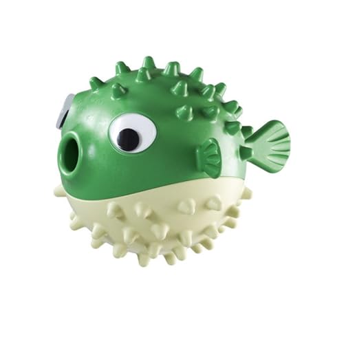 YUEHUINIAO Pet Treat Dispensing Interactive Dog Toy Chew Toy Snuffle Globefish for Large Dogs Cool Training Toy von YUEHUINIAO