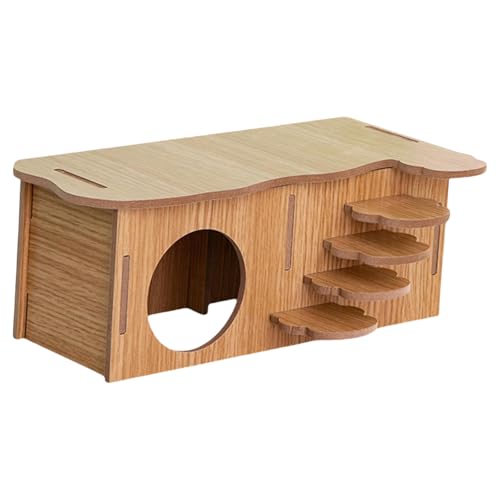 YUGSHNKFC Hamsterhaus, Kletterleiter, natürliche Höhle, kleine Haustiere, Versteck für syrische Hamster, einfach zu montieren, Lebensraum, Dekoration, Rennmaus, Käfigzubehör YUGSHNKFC Hamsterhaus, Kletterleiter, natürliche Höhle, kleine Haustiere, Versteck für syrische Hamster, einfach zu montieren, Lebensraum, Dekoration, Rennmaus, Käfigzubehör von YUGSHNKFC
