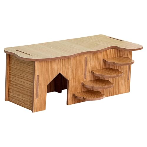 YUGSHNKFC Hamsterhaus, Kletterleiter, natürliche Höhle, kleine Haustiere, Versteck für syrische Hamster, einfach zu montieren, Lebensraum, Dekoration, Rennmaus, Käfigzubehör YUGSHNKFC Hamsterhaus, Kletterleiter, natürliche Höhle, kleine Haustiere, Versteck für syrische Hamster, einfach zu montieren, Lebensraum, Dekoration, Rennmaus, Käfigzubehör von YUGSHNKFC