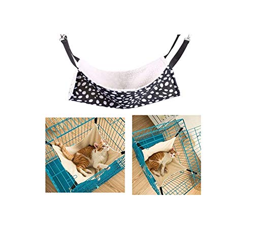 YUIP Pet Cage Hängematte, Soft Cat Hängematte, Cat Cage Hängematte, Pet Hängematte, Pet Hängematte 50 cm x 38 cm, Geeignet für mittelgroße Katze (Kaninchen) oder Welpe von YUIP