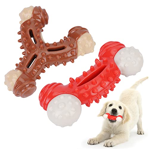 YUKOOY Hunde-Kauspielzeug für Aggressive Kauer, mittelgroße und kleine Rassen, ToughPuppy Kauspielzeug für große, mittelgroße und kleine Hunde und Welpen, Zahnreinigung und schützt die Mundgesundheit von YUKOOY