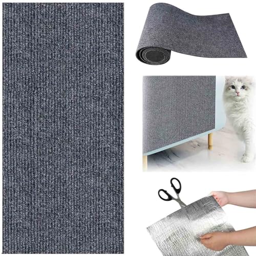 Selbstklebend Kratzmatte Katze,Kratzmatte Katzen,Kratzbretter Katze Wand,Kratzbrett Katzen Kratzschutz Sofa,Trimmbare Selbstklebender Katzensofaschutz,Katzenkratzmatte füR SchüTzt Teppiche von YUNFAN