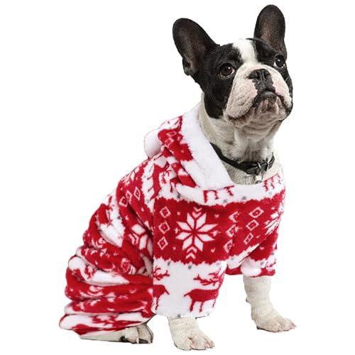 YUNFANG Haustier-Weihnachtskleidung | Hundekleidung Warme Strickwaren,Niedliches Elchpullover-Weihnachtshundekostü, Winterpullover-Katzenpullover-Outfit von YUNFANG