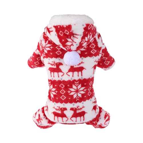 YUNFANG Hunde-Weihnachtsoutfit | Haustierkleidung Warme Strickwaren - Winter-Pullover-Katzen-Outfit, Weihnachtskostü für kleine bis große Hunde von YUNFANG