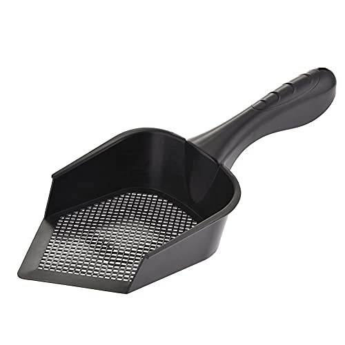 Streuschaufel Kotschaufel Katzenklo Schaufel Katze Wurf Scoop Durable Poop Scooper Mit Tiefen Schaufel Klassisches Pvc-Haustier Schnelles Safting-Sift-Reinigungsfilter Kitty Einfach Zu Lagerung-Verjün von YUNHOME