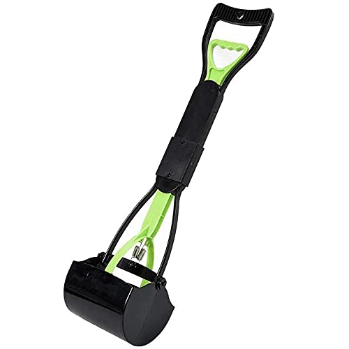 Streuschaufel Kotschaufel Katzenklo Schaufel Langer Griff Haustier Hund Pooper Scooper Outdoor Dog Toilette Kiefernkacke Scoop Clip Shovel Pick Up Tierabfall Picker Pet Reinigungswerkzeuge-Grün von YUNHOME