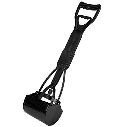 Streuschaufel Kotschaufel Katzenklo Schaufel Langer Griff Haustier Hund Pooper Scooper Outdoor Dog Toilette Kiefernkacke Scoop Clip Shovel Pick Up Tierabfall Picker Pet Reinigungswerkzeuge-Schwarz von YUNHOME