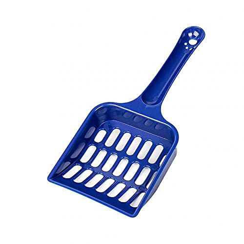 YUNHOME Streuschaufel Kotschaufel Katzenklo Schaufel Massivfarbige Kätzchen Katzen Wurf Tray Scoop Sift Shovel Haustiereinrichtungen-Dunkelblau von YUNHOME