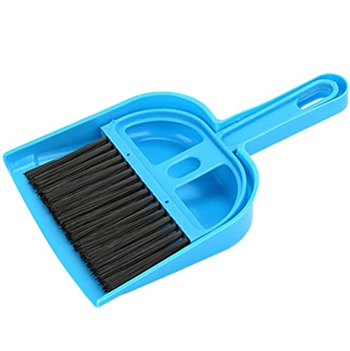 YUNHOME Streuschaufel Kotschaufel Katzenklo Schaufel Tragbare Mini-Scoop Set Scooper Clean Pet Hundekatze-Wurf-Besen + Scoop-Kacke Kehrmaschine Schaufel Reinigungsbürste-Blau von YUNHOME