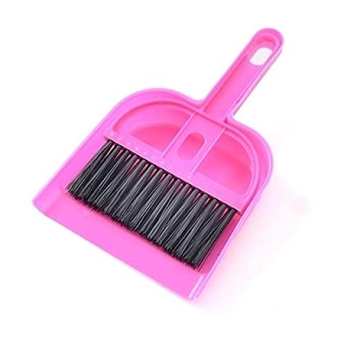 YUNHOME Streuschaufel Kotschaufel Katzenklo Schaufel Tragbare Mini-Scoop Set Scooper Clean Pet Hundekatze-Wurf-Besen + Scoop-Kacke Kehrmaschine Schaufel Reinigungsbürste-Rot von YUNHOME