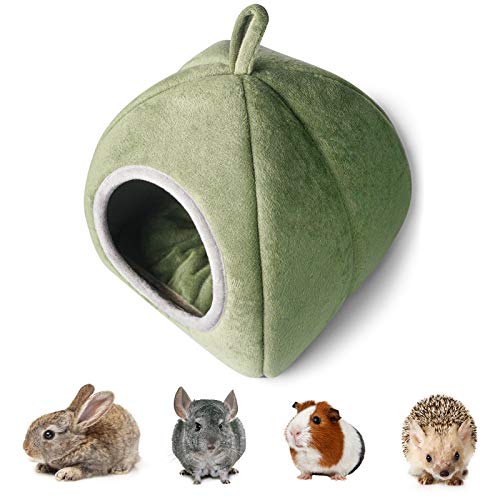 YUNXANIW Meerschweinchen Haus, Kaninchen Zubehoer, Kleintier Haus für Meerschweinchen, Hamster, Chinchillas, Frettchen, Kaninchen und andere Kleintiere mit einem Gewicht von weniger als 1,4 kg, Grüner von YUNXANIW