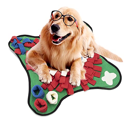 YUPPIE TONE Schnüffelmatte für Hunde Waschbar Faltbar Futtermatte Schnüffelteppich Katze Pet Snuffle Mat Riechen Trainieren Schnüffeldecke von YUPPIE TONE