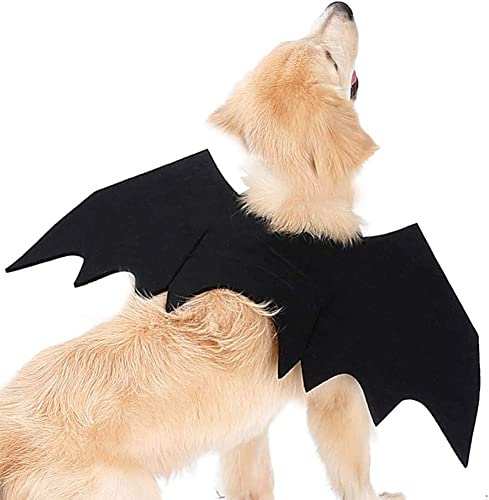 Haustier-Halloween-Cosplay-Kostüm, Fledermausflügel-Zubehör, lustiges Weihnachts-Neujahr, Urlaubsparty-Outfit für kleine, mittelgroße und große Hunde, Katzen, Welpen von YURRO