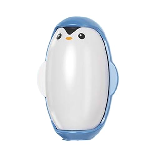 YUSSEQDD Tragbare Pinguin Roller Aufkleber Waschbar Tierhaarentferner Für Kleidung Und Teppiche Saug Pinsel ABS Wiederverwendbare Lint Roller, Blau von YUSSEQDD