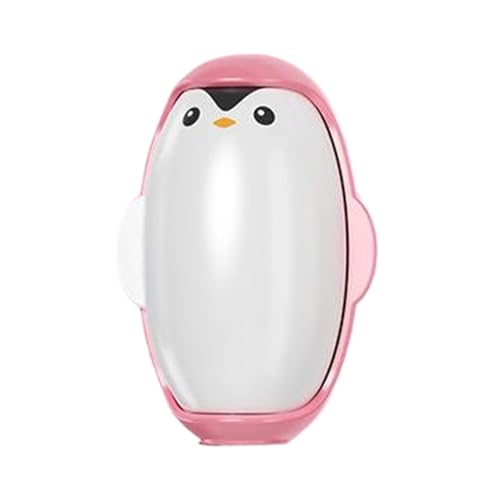 YUSSEQDD Tragbare Pinguin Roller Aufkleber Waschbar Tierhaarentferner Für Kleidung Und Teppiche Saug Pinsel ABS Wiederverwendbare Lint Roller, Rosa von YUSSEQDD