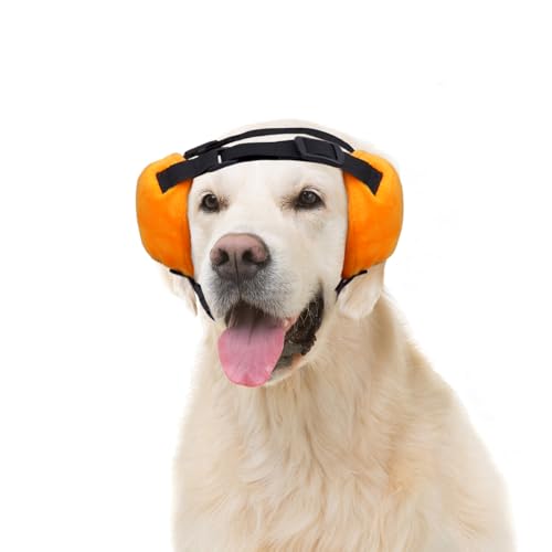 YUYUSO Hunde-Ohrenschützer, Geräuschreduzierung, Hunde-Ohrenschützer, Gehörschutz, Gehörschutz vor Donner-Ohrenschützern, für mittelgroße und große Hunde von YUYUSO