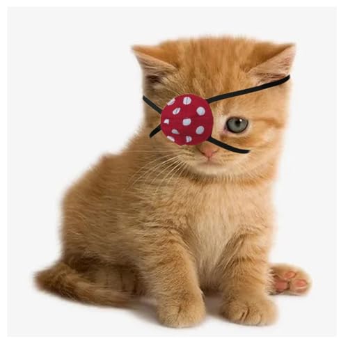 YUYUSO Cat Eye Patch Cats Single Eyepatch Cats Eye Covering Wunden Protector for Cat Kitten Dog Eyes von YUYUSO