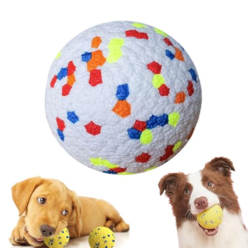 YUlLAN Der Mellow Dog Beruhigungsball, Mellow Dog Ball, Mellow Dog Emotional Support Ball, Mellow Yellow Beruhigungsball, Kauer-Beruhigungsball Hundespielzeug (White Ball) von YUlLAN